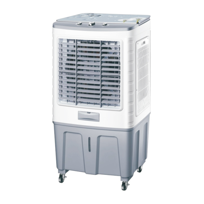 LZ-1202A air cooler series 3 fan speeds: high-medum-low  fan, cooler, hurmldifer, alr fltatlion  with wheels  air volume：12000m^/h  product size：600x410x1160mm