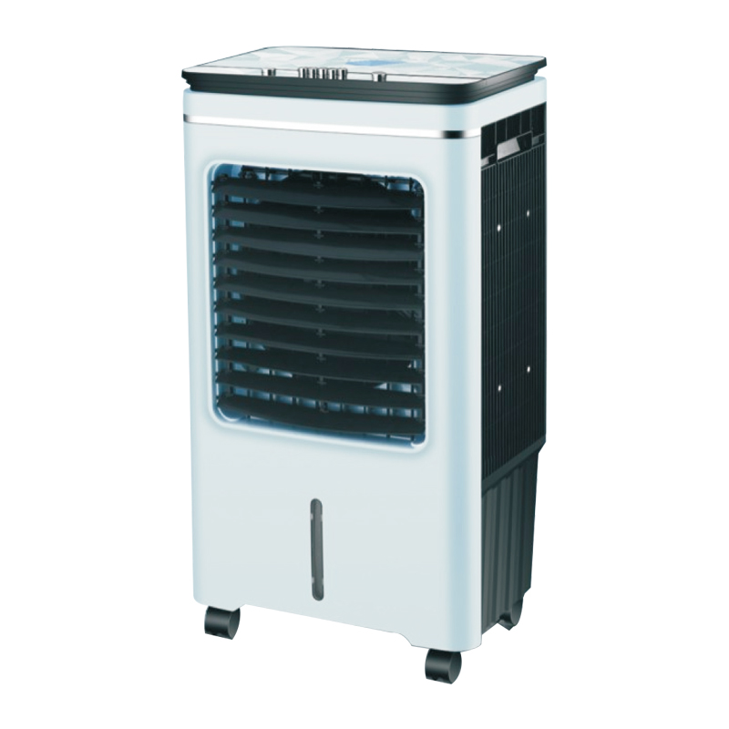 LZ-50 air cooler series 4 fan speeds: high-medum-low  fan, cooler, hurmldifer, alr fltatlion  with wheels  air volume：5000m^/h  product size：500x340x900mm 